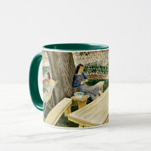 Eric Ravilious - Två kvinnor i en Garden. Mugg