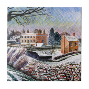 Eric Ravilious - Vicarage in Winter Kakelplatta