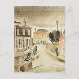 Eric Ravilious - Village Street, bra art Vykort