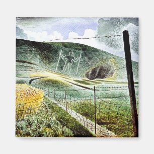 Eric Ravilious - Wilmington Giant, bra konst Magnet