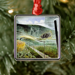 Eric Ravilious - Wilmington Giant Julgransprydnad Metall