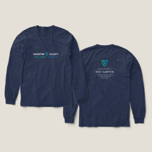 Eric Sawyer Memorial Navy Långärmad Dam T Shirt