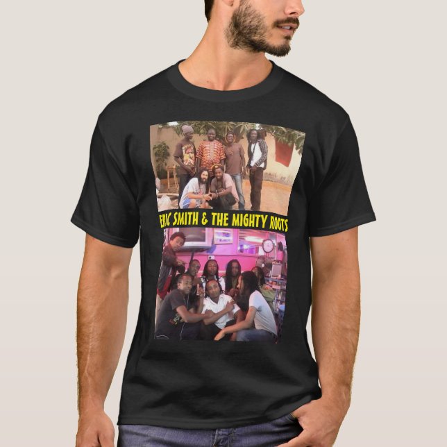 ERIC SMITH TOUR MERCH Basic Mörk T-Shirt (Framsida)