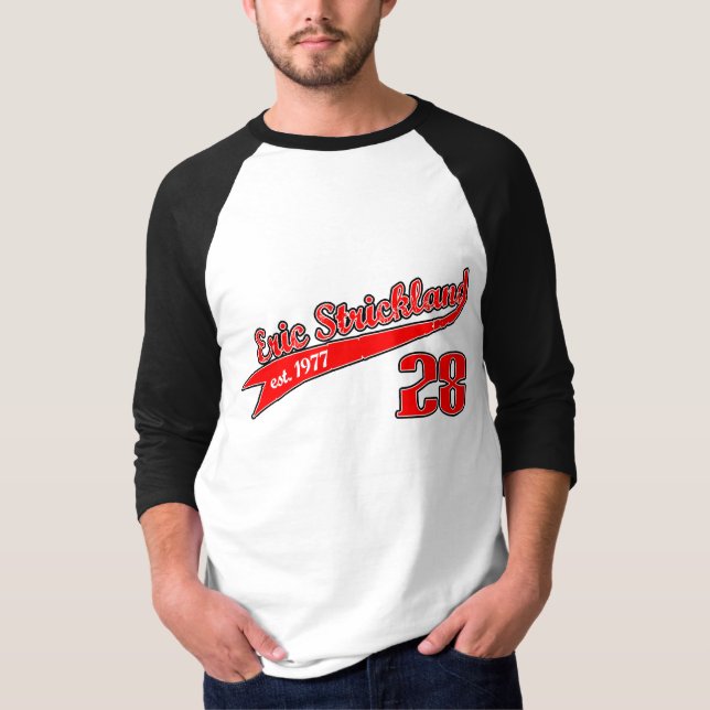 Eric Strickland Basebal utslagsplats T-shirt (Framsida)