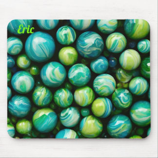 ERIC ~ Zany Shades of Grönt and Blue ~ Marbles ~ Musmatta