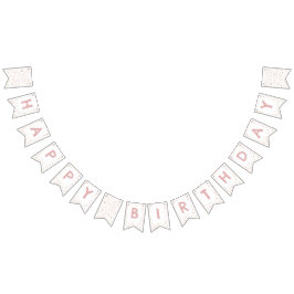 Erica Confetti Watercolor Dots Bunting Flagga