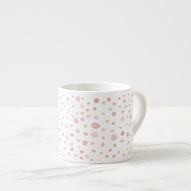 Erica Confetti Watercolor Dots Espresso Mugg Espressomugg (Framsida höger)