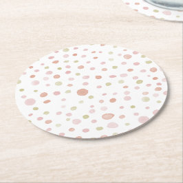 Erica Confetti Watercolor Dots Papper Underlägg