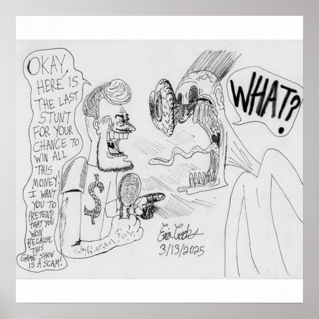 Erica Crooks Comics : Game Show scam Poster (Framsidan)