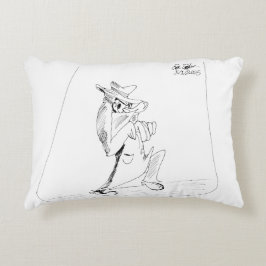 Erica Crooks Comics - sneaky villain man Prydnadskudde