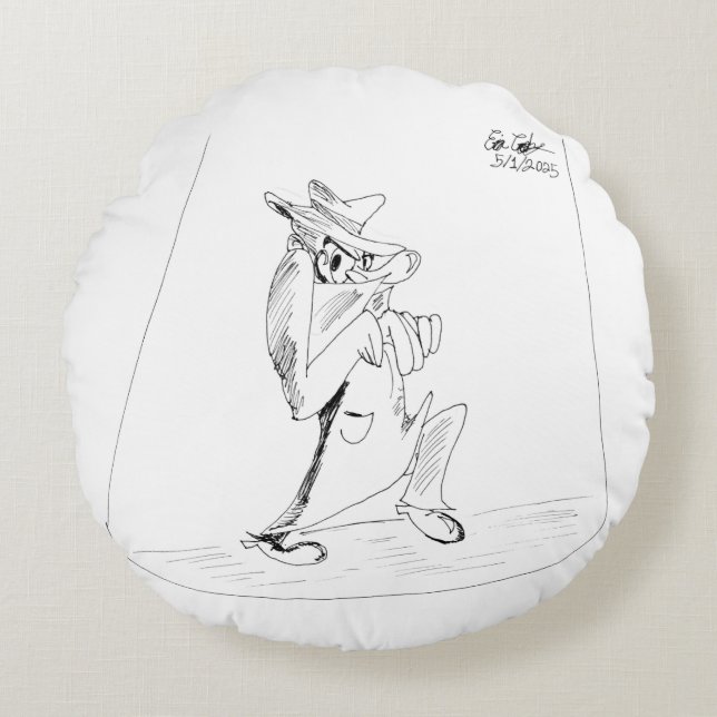 Erica Crooks Comics - sneaky villain man Rund Kudde (Framsidan)