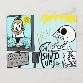 Erica Crooks Comics: Sommarvärmebölja / mörk komed Vykort