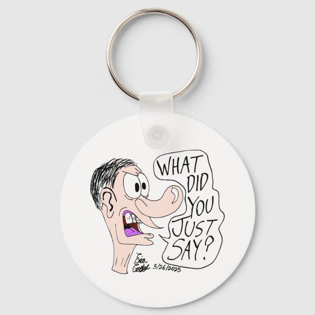 Erica Crooks Comics - What did you just say ? Nyckelring (Framsida)