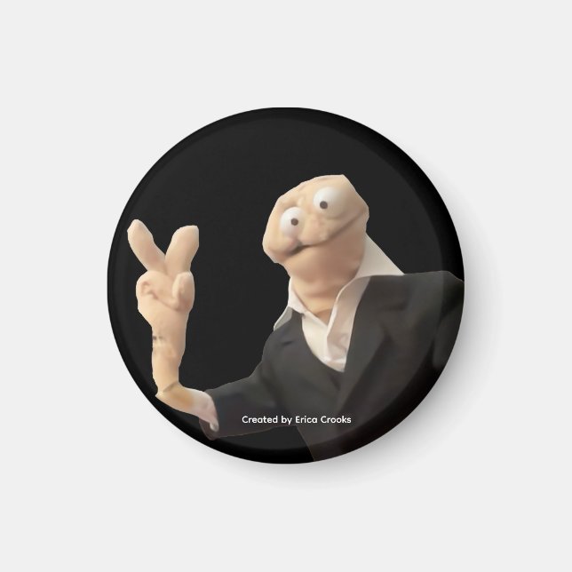 Erica Crooks puppet peace Magnet (Framsidan)