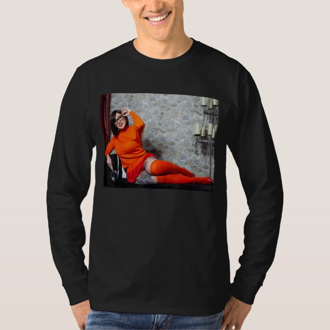 Erica Fett Velma Cosplay T Shirt (Framsida)