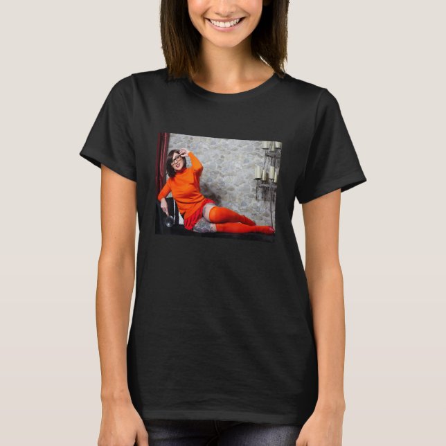 Erica Fett Velma Cosplay T Shirt (Framsida)