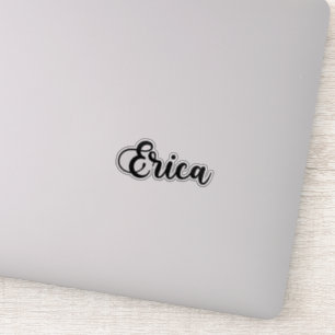Erica Namn - Handskriven kalligrafi Klistermärken