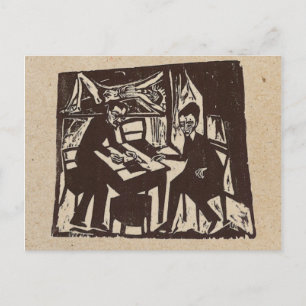 Erich Heckel träsnittvykort Vykort
