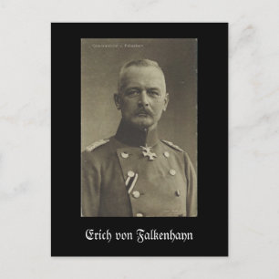 Erich von Falkenhayn Vykort