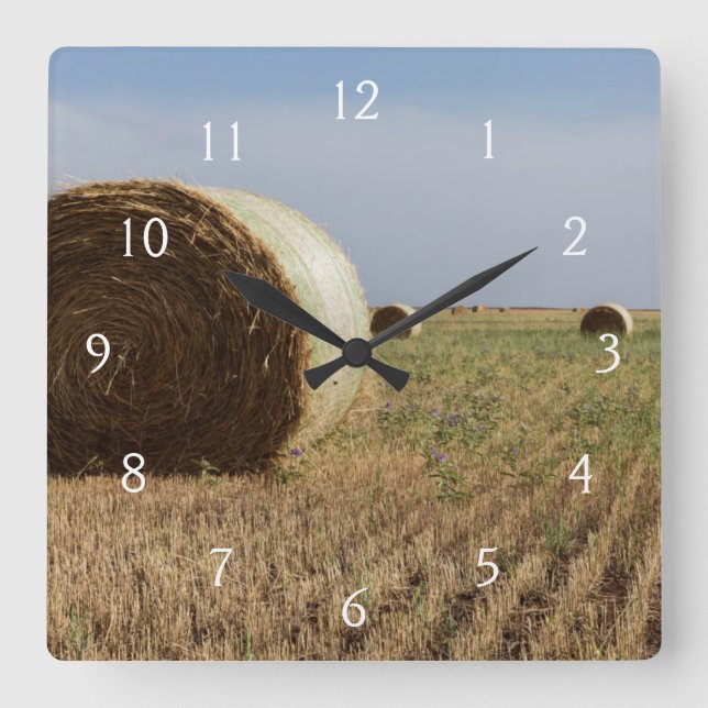 Erick, Oklahoma, USA - Route 66 Fyrkantig Klocka (Framsida)