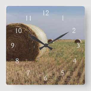 Erick, Oklahoma, USA - Route 66 Fyrkantig Klocka