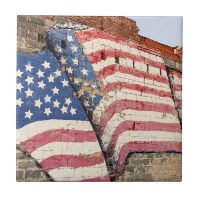 Erick, Oklahoma, USA. Route 66 Kakelplatta (Framsidan)