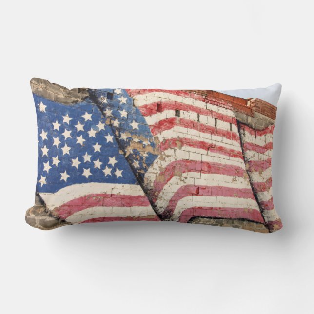 Erick Oklahoma, USA. Rutt 66 Lumbarkudde (Framsida)