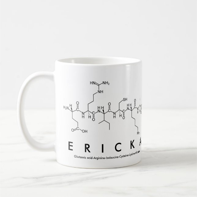 Ericka peptide namn mugg (Vänster)