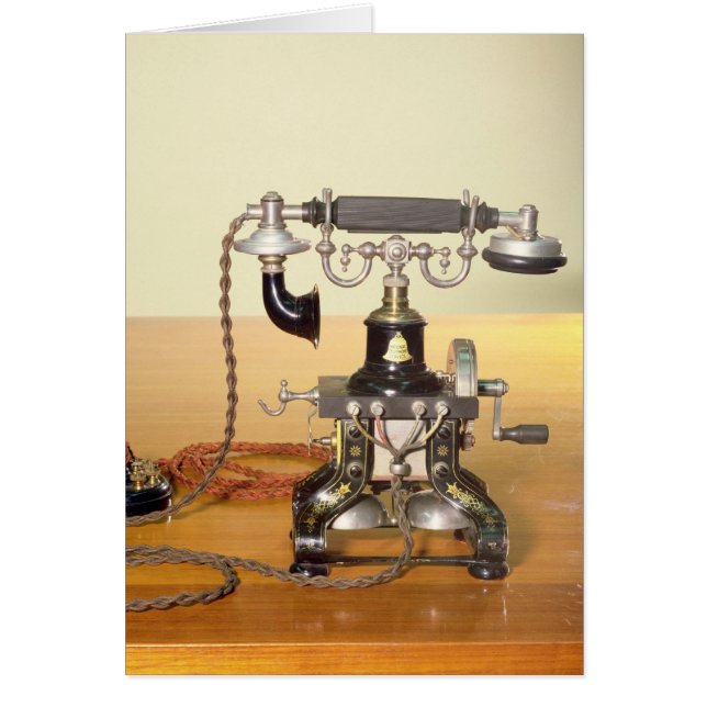 Ericsson ringer, 1890 hälsningskort (Framsidan)