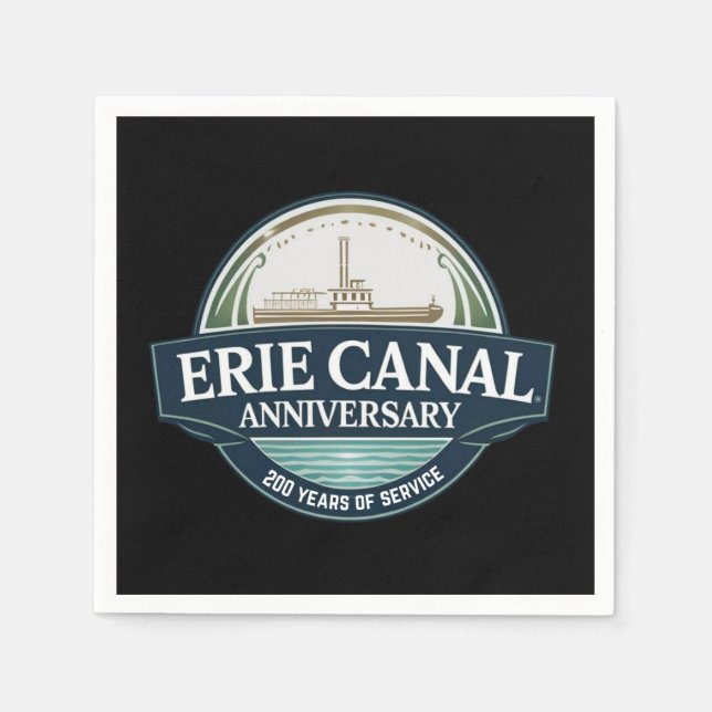 Erie Canal 200th Anniversary Pappersservett (Framsidan)