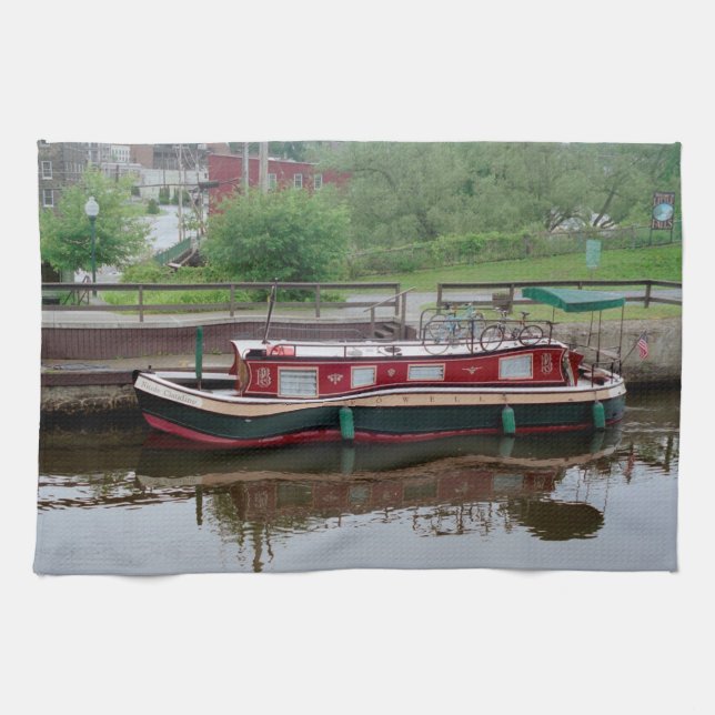 Erie Canal boat kökshandduk (Horisontell)