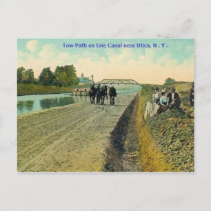 Erie Canal Tow Väg vykort