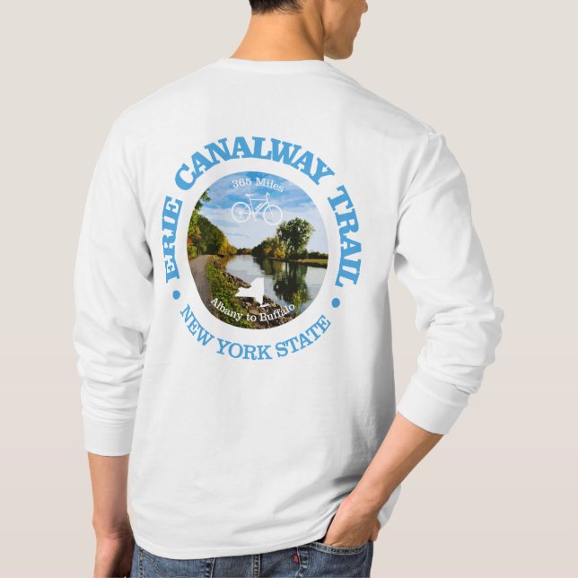 Erie Canalway Trail (cykling c) T Shirt (Baksida)