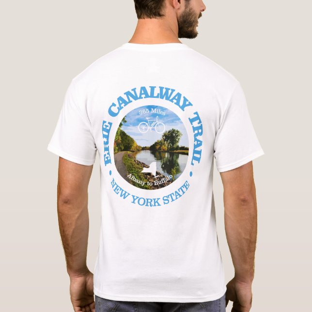 Erie Canalway Trail (cykling c) T Shirt (Baksida)