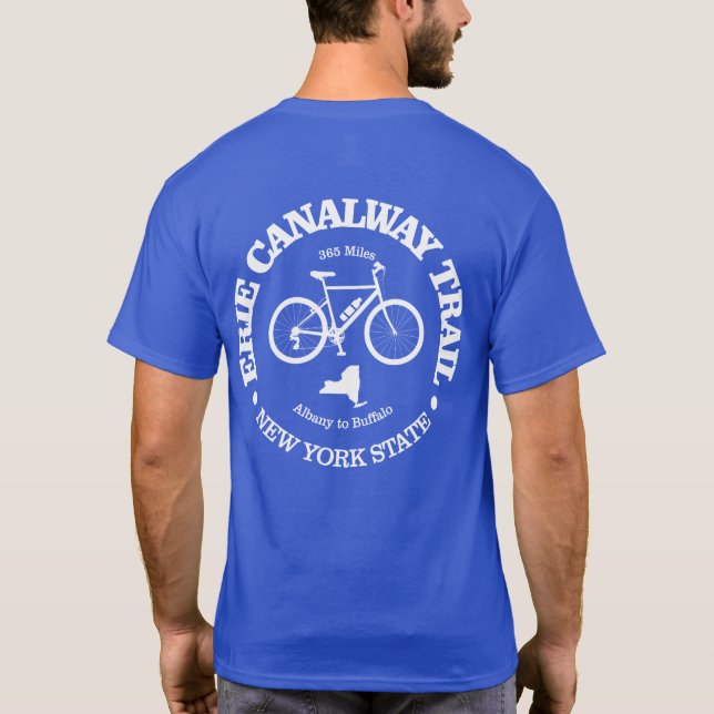 Erie Canalway Trail (cykling) T Shirt (Baksida)