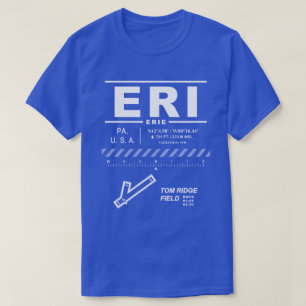 Erie Internationell flygplats ERI Tee Shirt