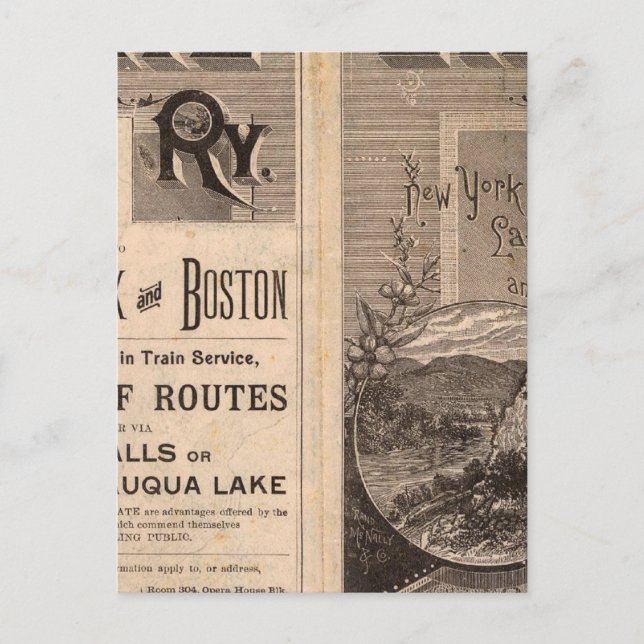 Erie järnväg vykort (Framsida)