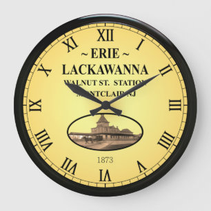 Erie~Lackawant Station~Walnut St. Montclair NJ~ Stor Klocka