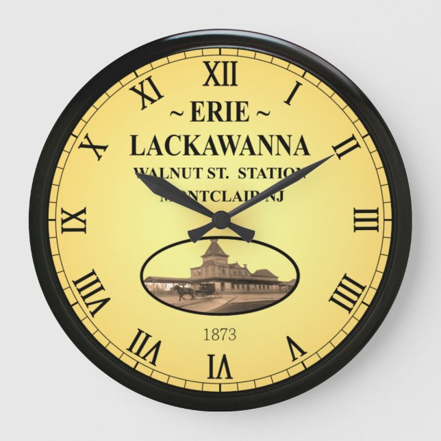 Erie~Lackawant Station~Walnut St. Montclair NJ~ Stor Klocka (Framsida)