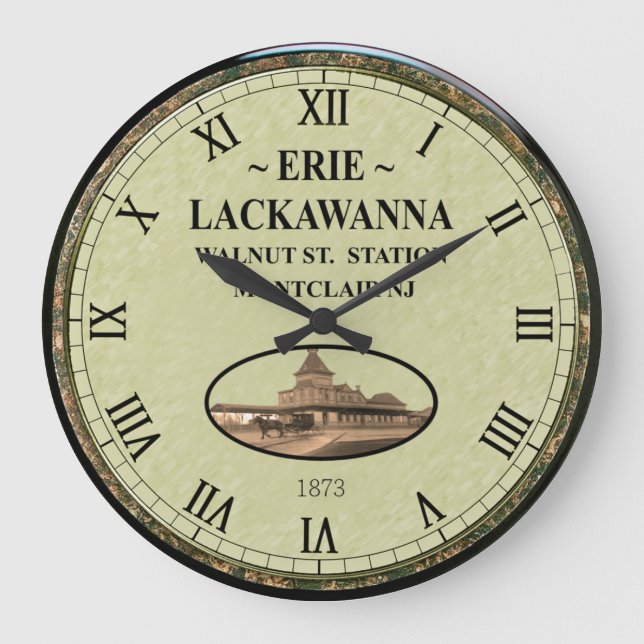 Erie~Lackawant Station~Walnut St. Montclair NJ~   Stor Klocka (Framsida)