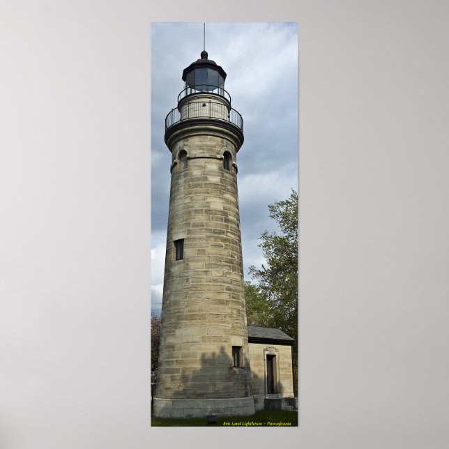 Erie Land Lighthouse - Pennsylvania Poster (Framsidan)