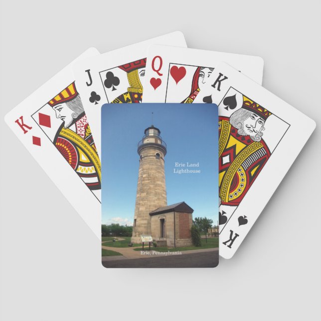 Erie Land Lighthouse spelkort (Baksidan)