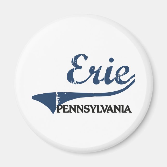 Erie Pennsylvania City Classic Magnet (Framsidan)