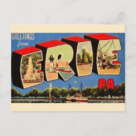 Erie Pennsylvania Greeting Postcard Vykort