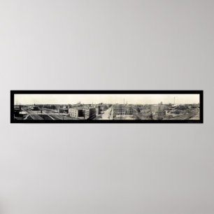 Erie Pennsylvania storslaget panorama- foto 1912 Poster