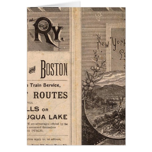 Erie Railway Hälsningskort (Framsidan)
