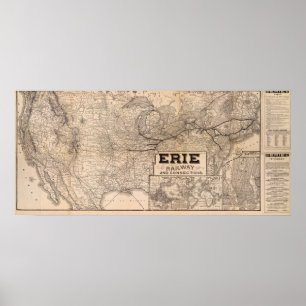Erie Railway och anslutningar Poster