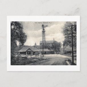 Erie Tåg Station, Caldwell, New jersey Vintage Vykort