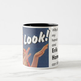 Erik hemlagad "Look!", Souvenirmugg Två-Tonad Mugg
