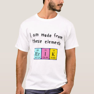 Erik periodisk bord namn-skjorta t-shirt